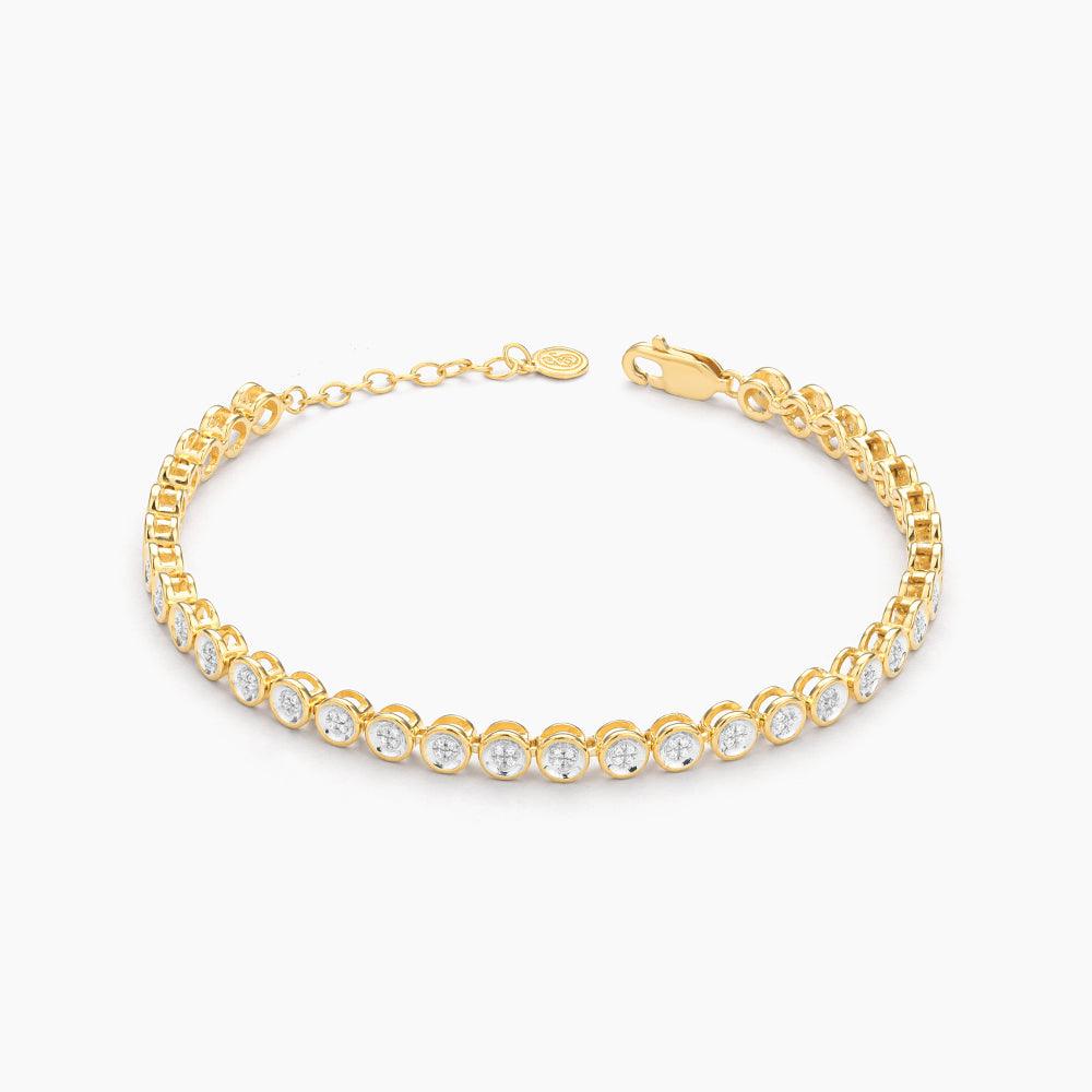 Diamond Essential Tennis Bracelet Gold