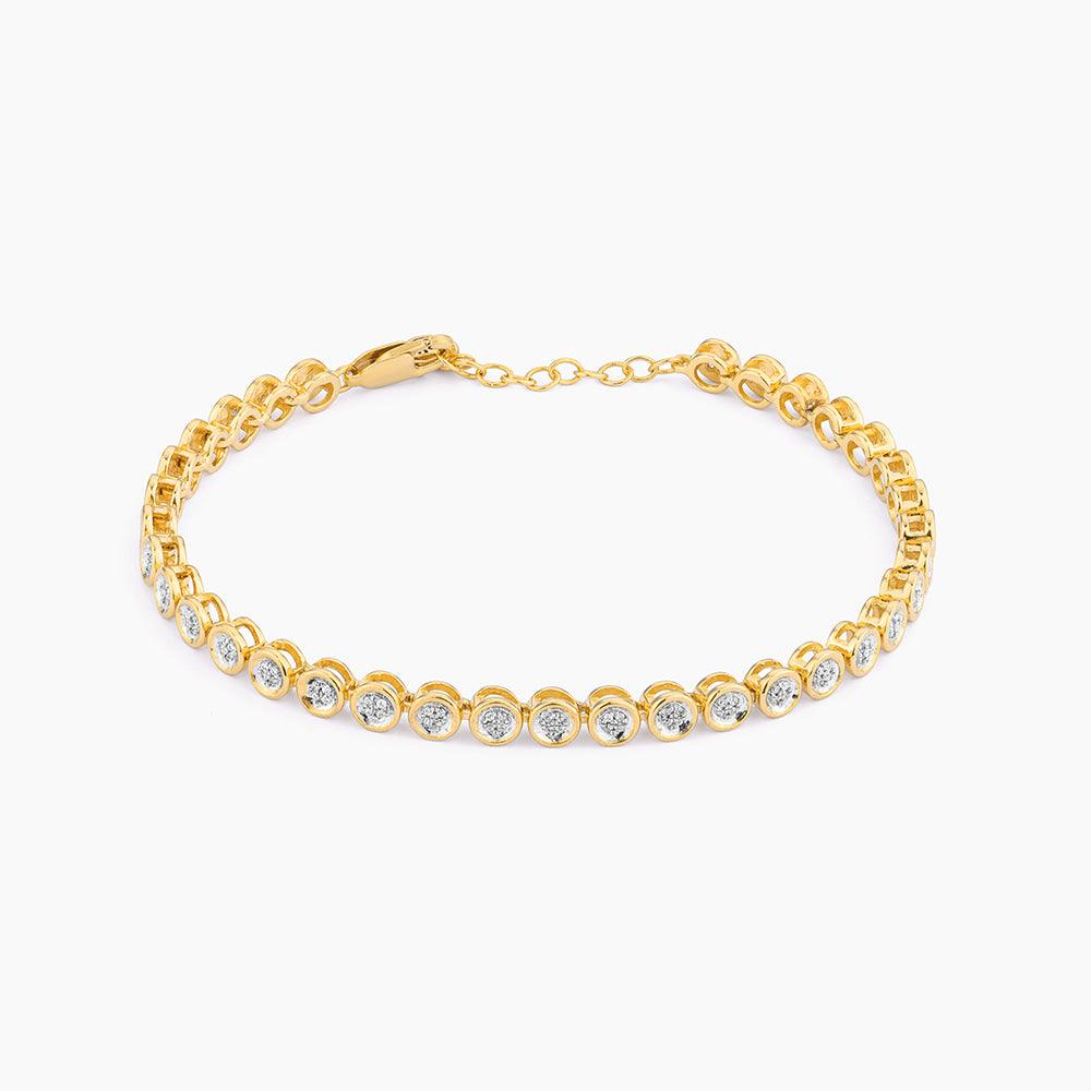 Diamond Essential Tennis Bracelet Gold