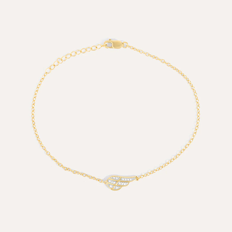 Angel Wings Gold Chain Bracelet