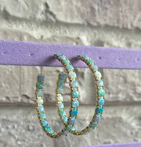 Oh She Fancy Ombre Hoops 2"