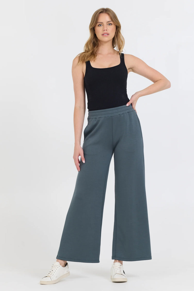 Mountain Grey Cloud Fleece Flare Pant