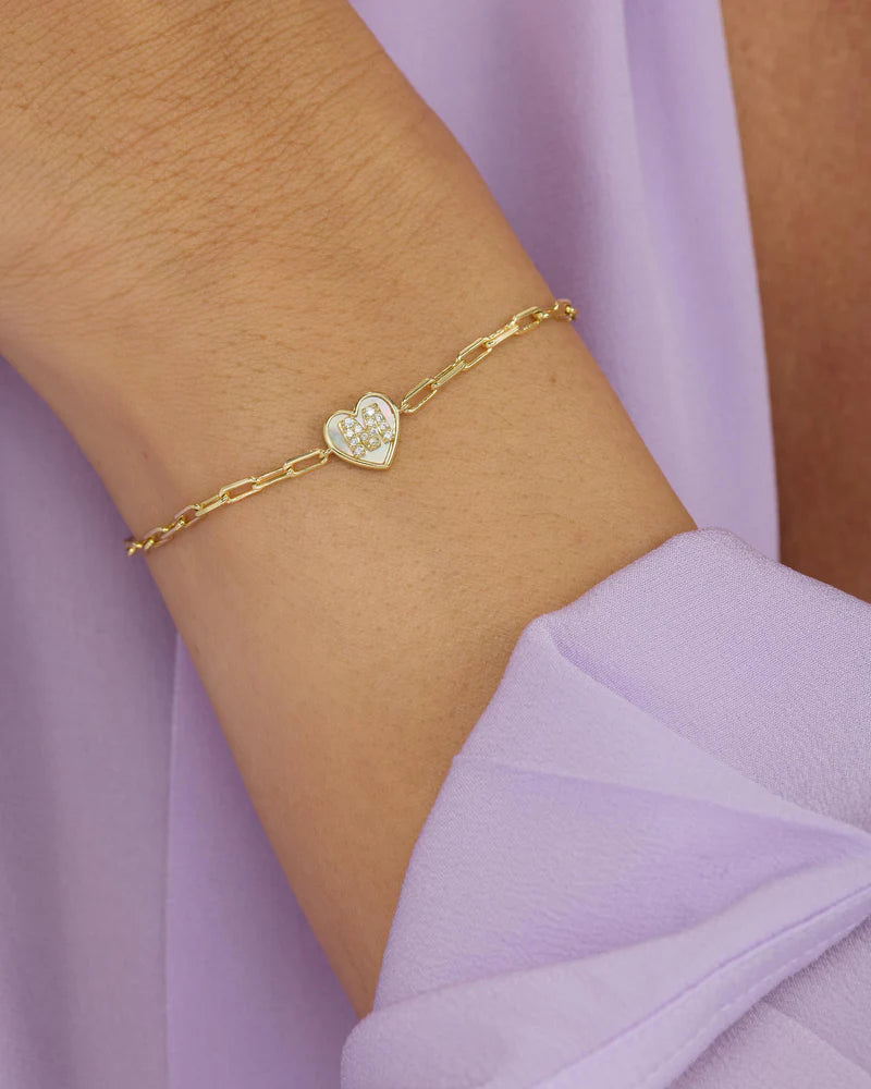 Baby Love Letters Heart Bracelet