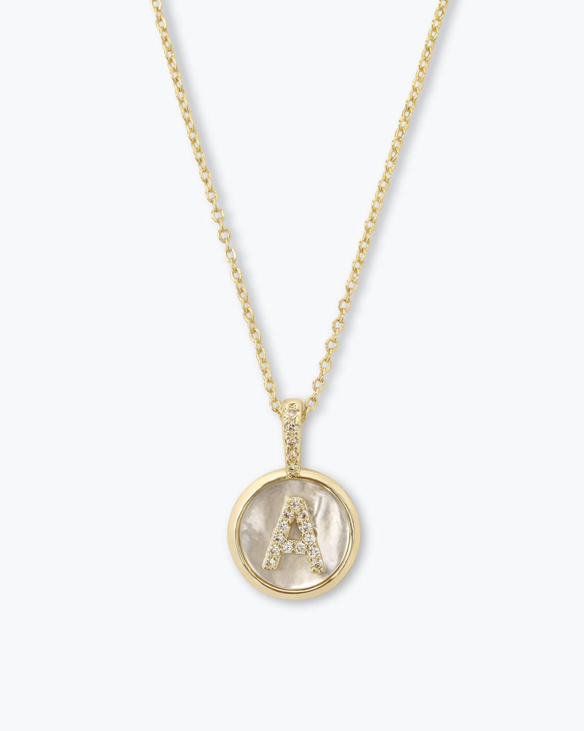 Baby Love Letters Medallion Necklace