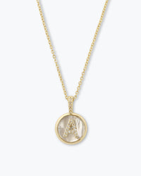 Baby Love Letters Medallion Necklace