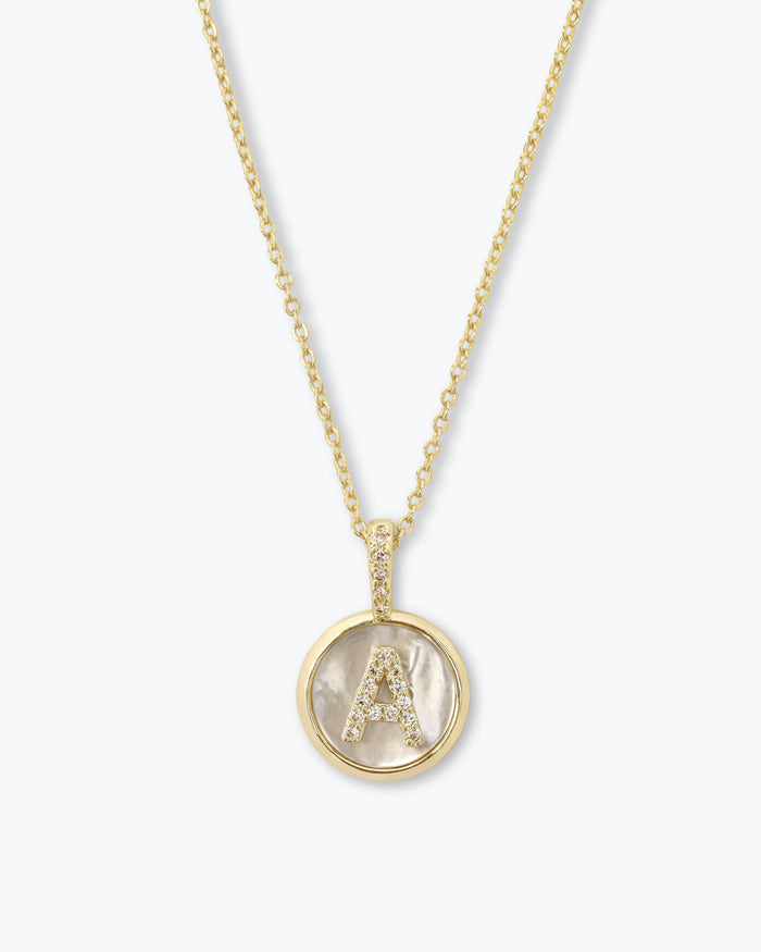 Baby Love Letters Medallion Necklace