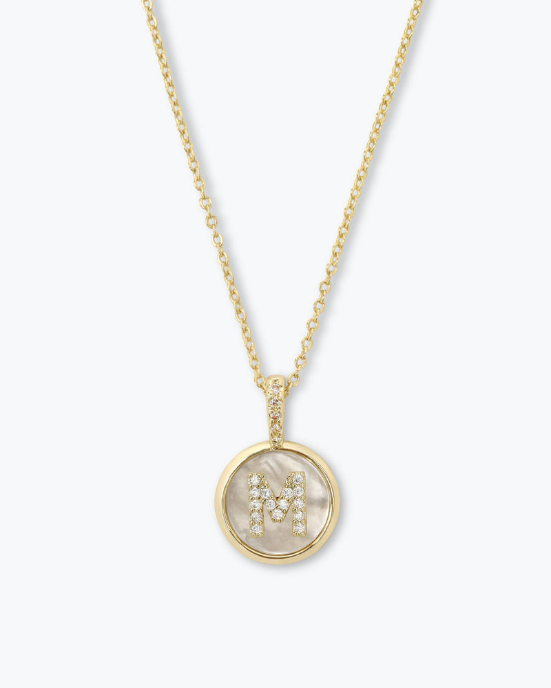 Baby Love Letters Medallion Necklace