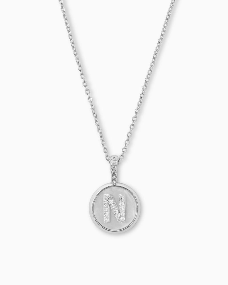 Baby Love Letters Medallion Necklace