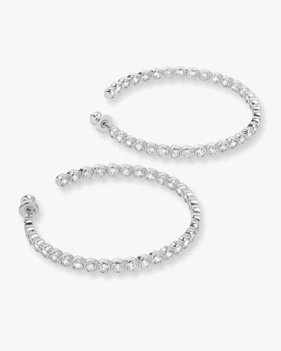 Baroness Hoops Silver White 2"