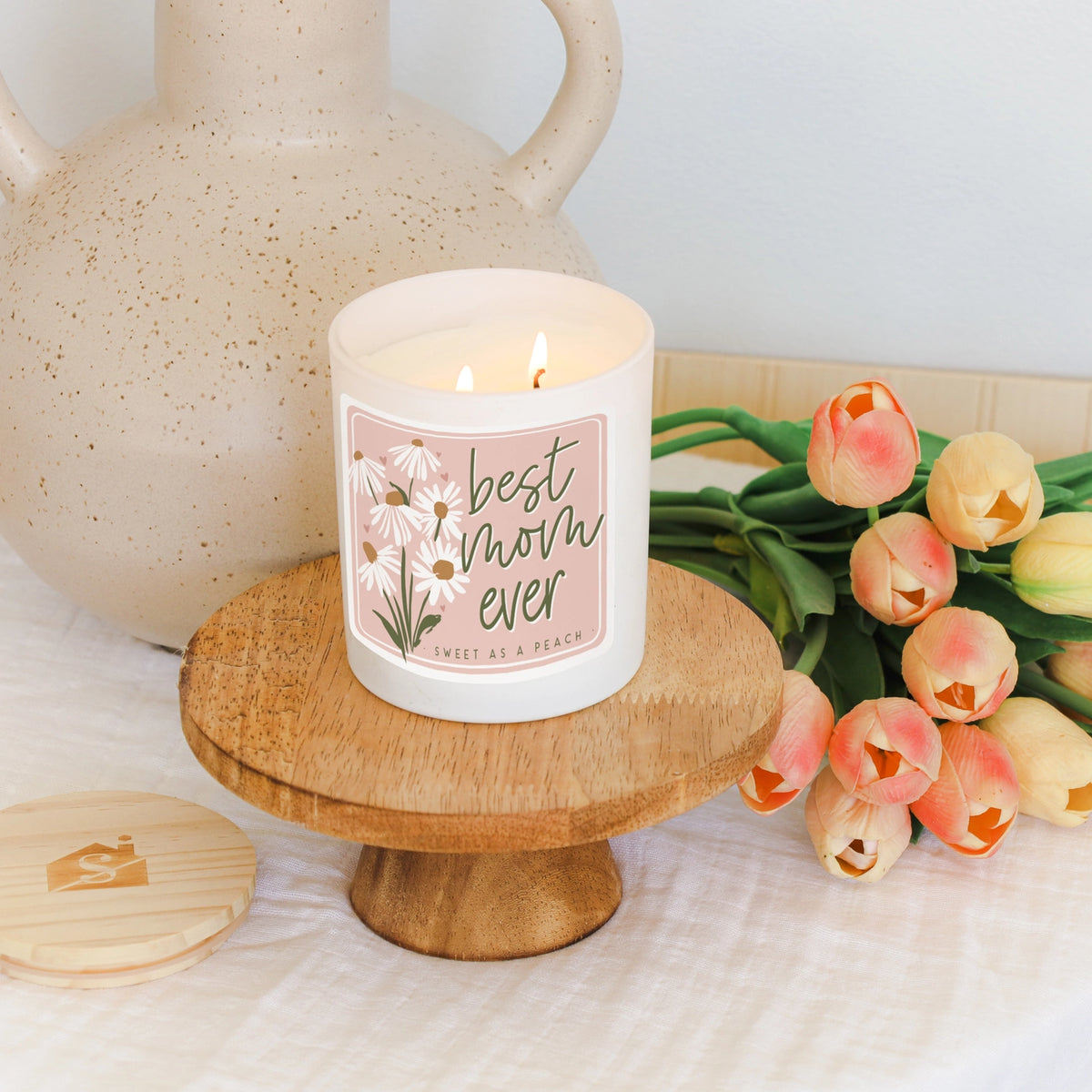 Best Mom Daisies Candle