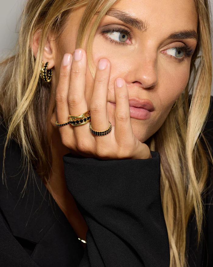 The Baby Heiress Ring Black CZ