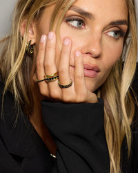 The Baby Heiress Ring Black CZ