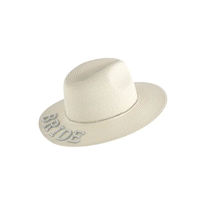 Ivory Bride Rhinestone Hat