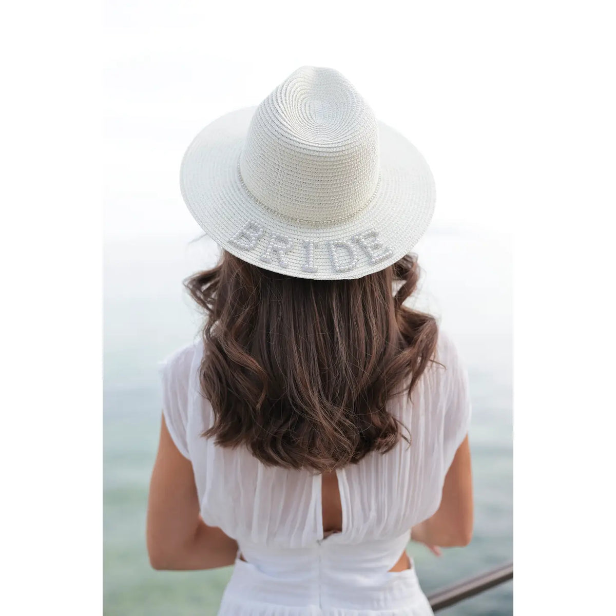 Ivory Bride Rhinestone Hat