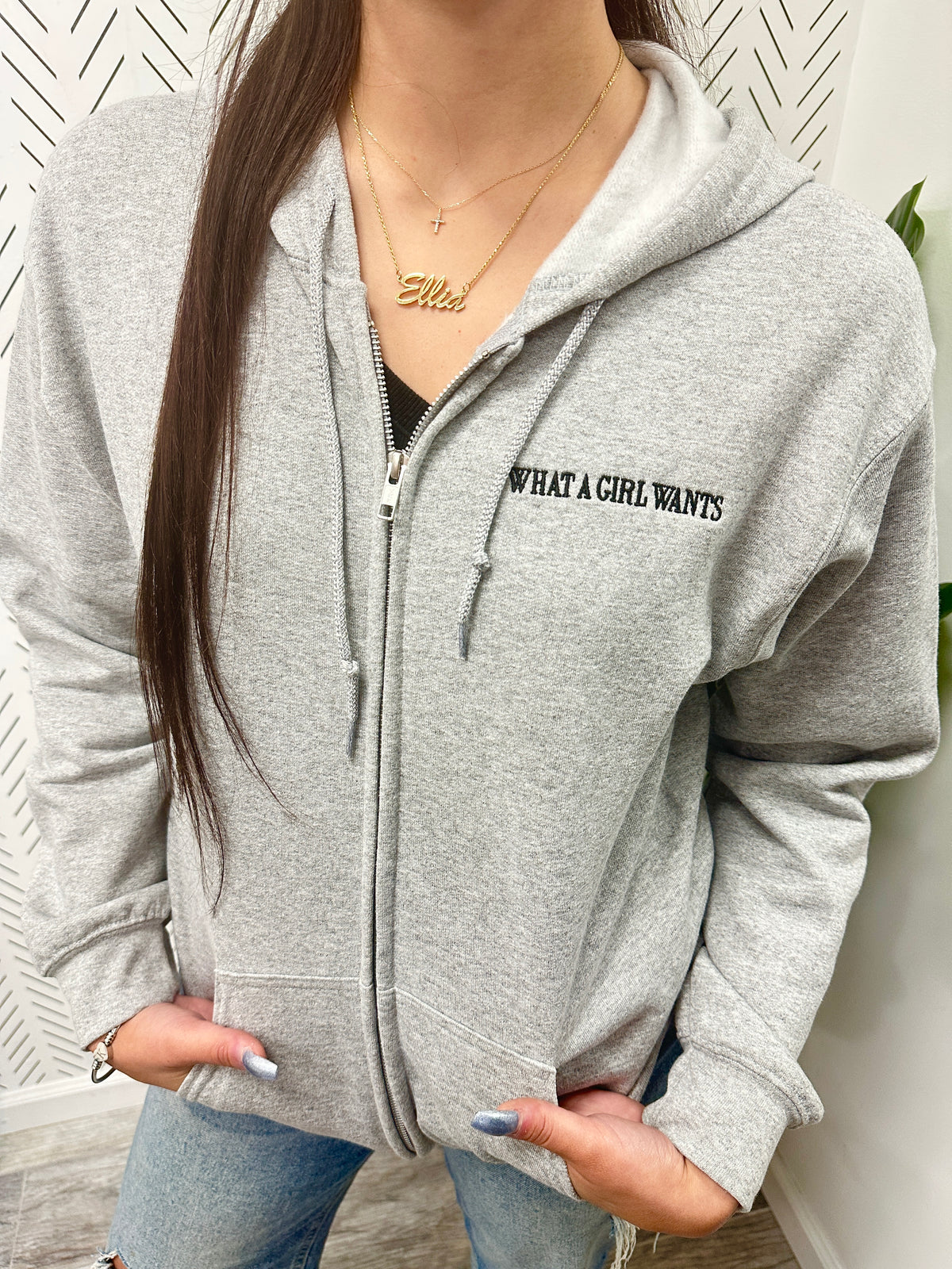 What A Girl Wants Zip Up