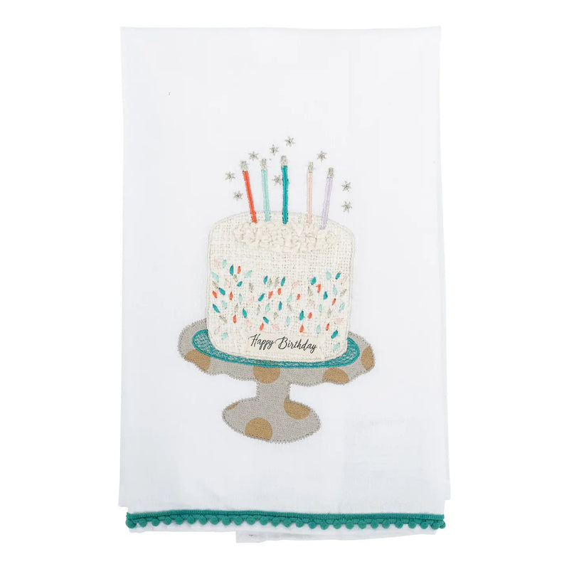 Candles and Wishes Birthday Tea Towel