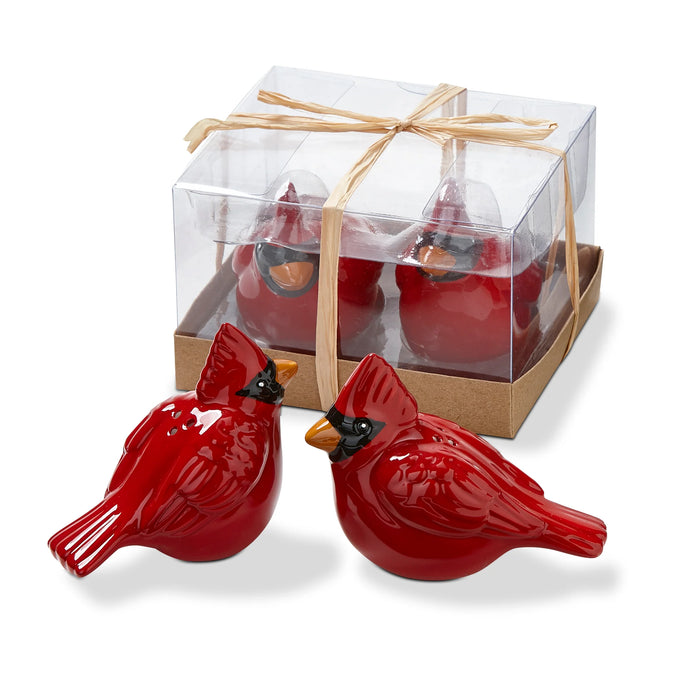 Cardinal Salt + Pepper Shakers