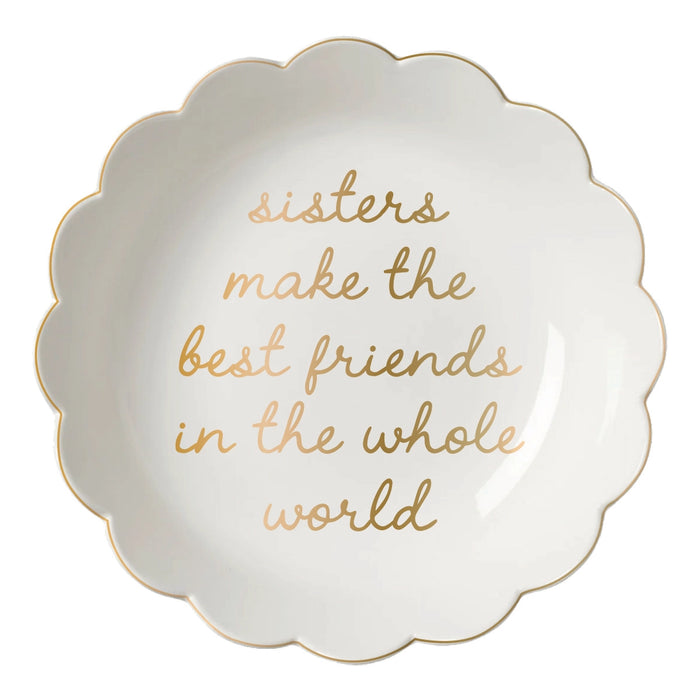 Ceramic Trinket Tray Sisters Scallop Trinket Tray