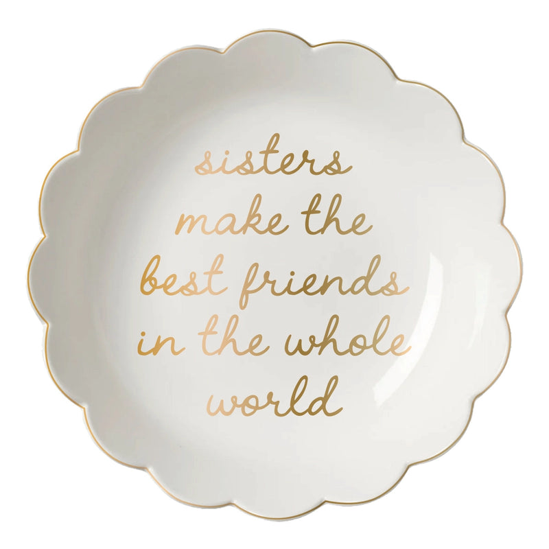 Ceramic Trinket Tray Sisters Scallop Trinket Tray
