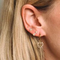 Charlie Gem Dangle Studs