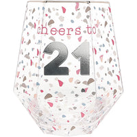 Cheers to 21 Geometric Glass