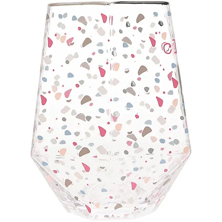 Cheers to 40 Geometric Glass