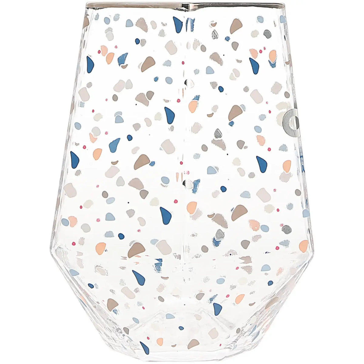 Cheers to 50 Geometric Glass