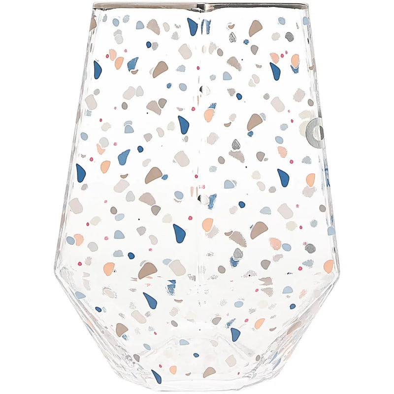 Cheers to 50 Geometric Glass