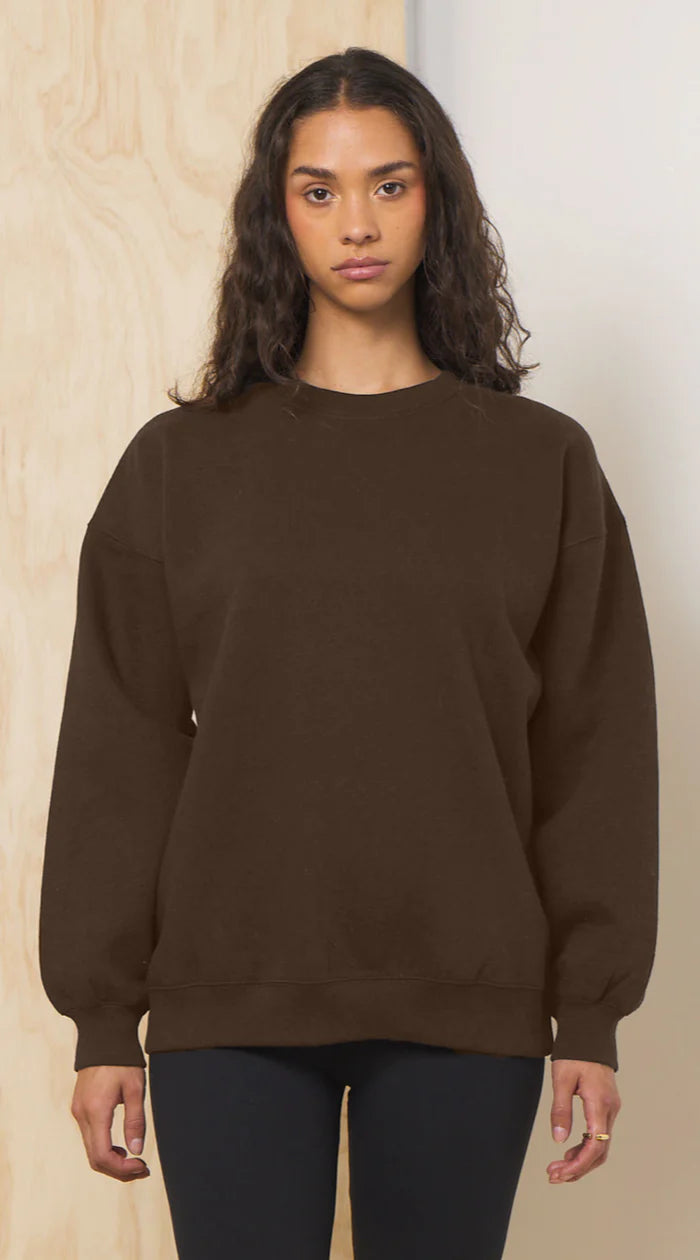 Chocolate Proweave Crewneck Sweatshirt