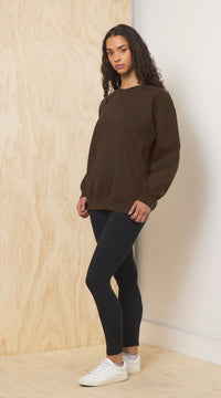 Chocolate Proweave Crewneck Sweatshirt