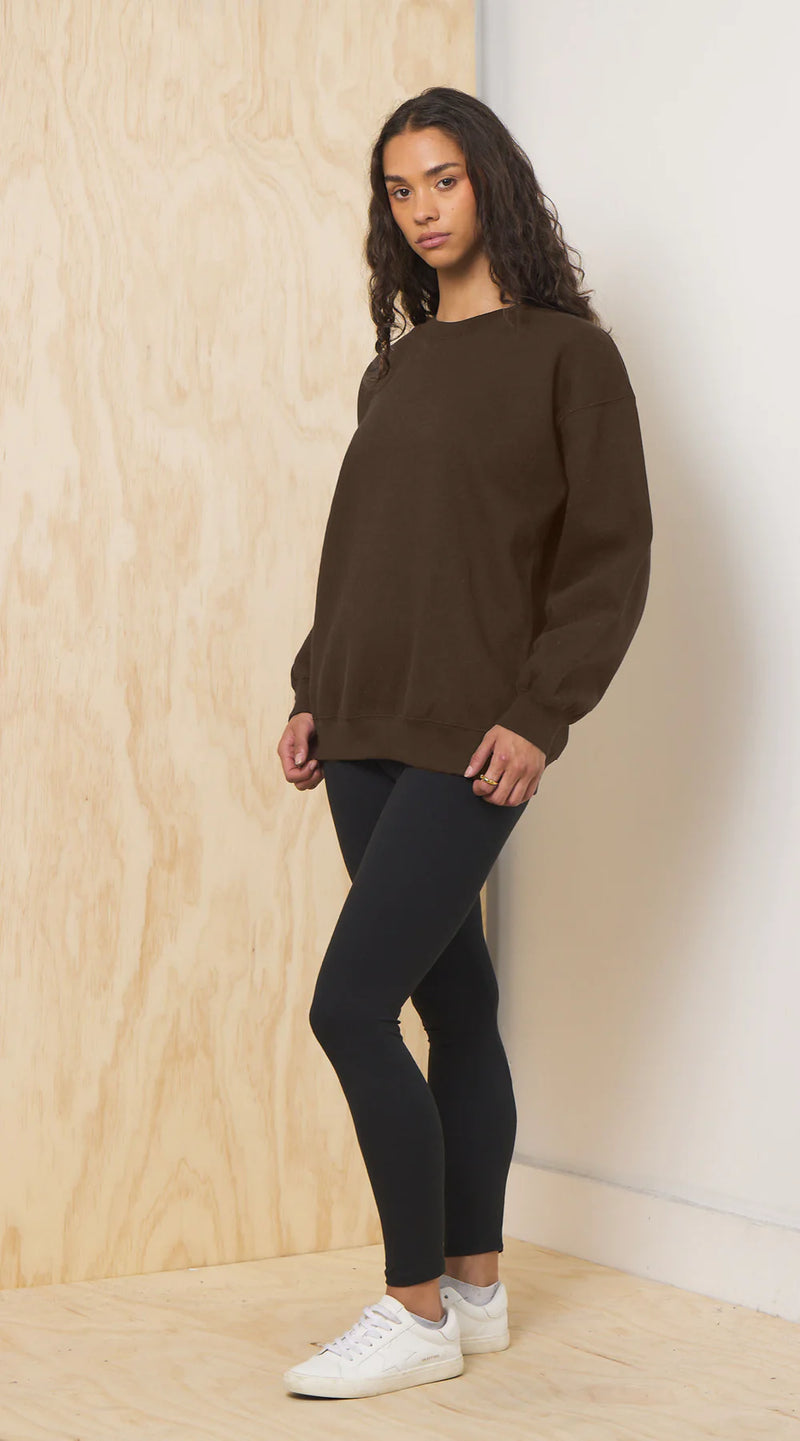 Chocolate Proweave Crewneck Sweatshirt