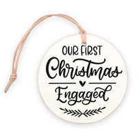 First Christmas Engaged Ornament