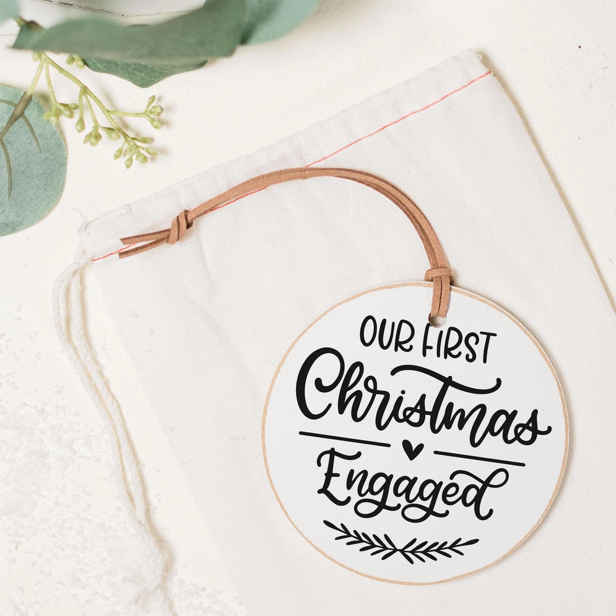 First Christmas Engaged Ornament