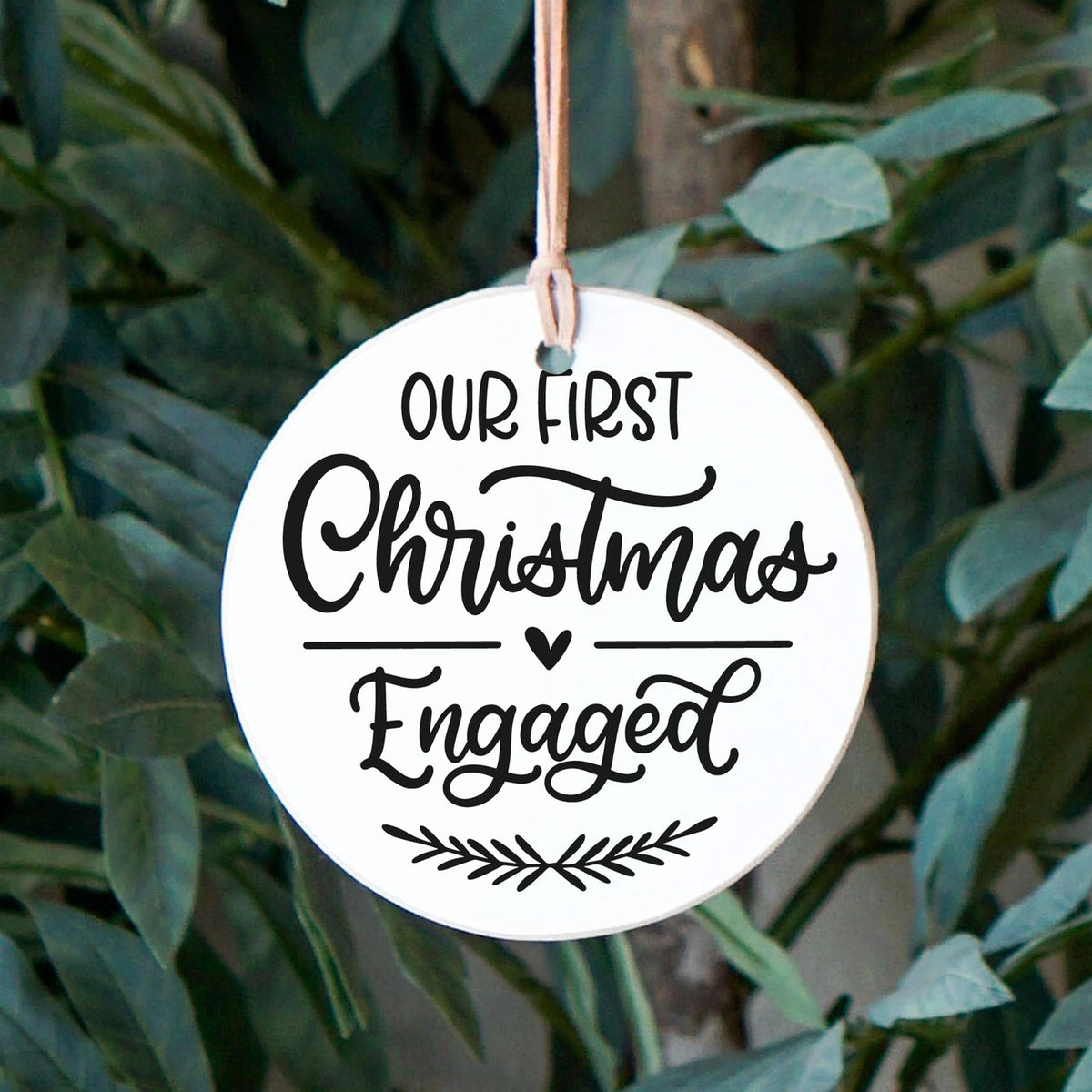 First Christmas Engaged Ornament