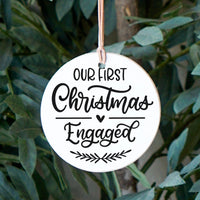 First Christmas Engaged Ornament