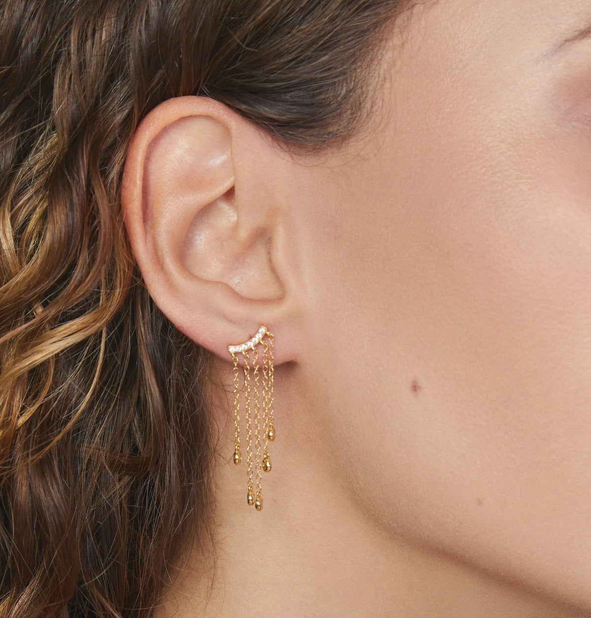 Cleo Gold Earring