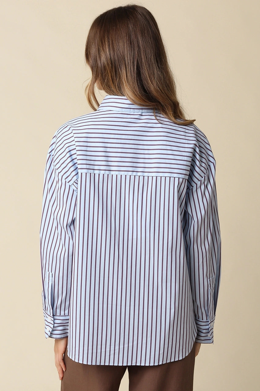 Clover Stripe Oversized Shirt