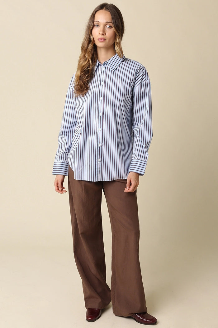 Clover Stripe Oversized Shirt
