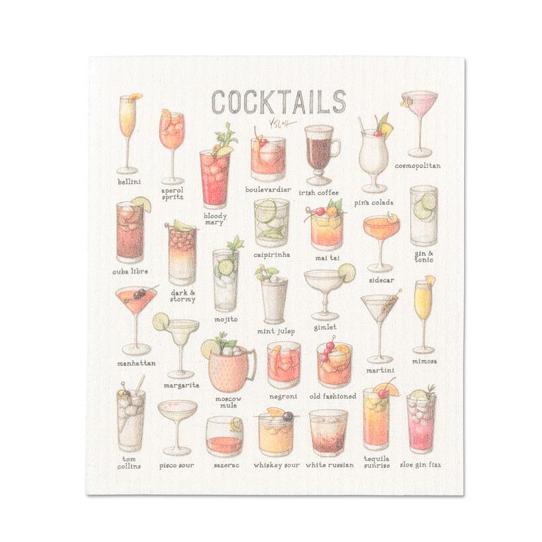 Cocktails Dishcloth
