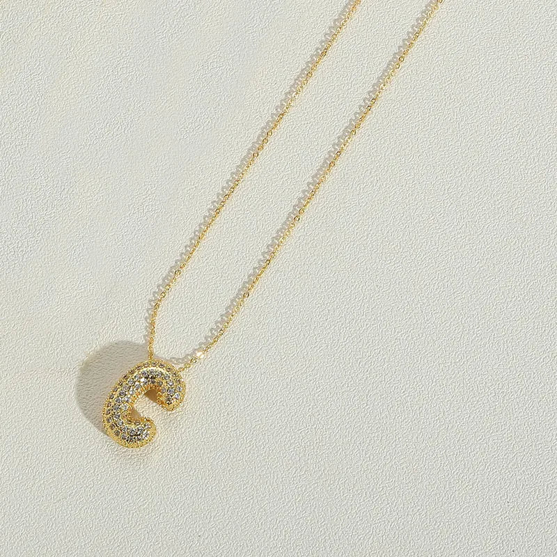 Bubble Letter Necklace