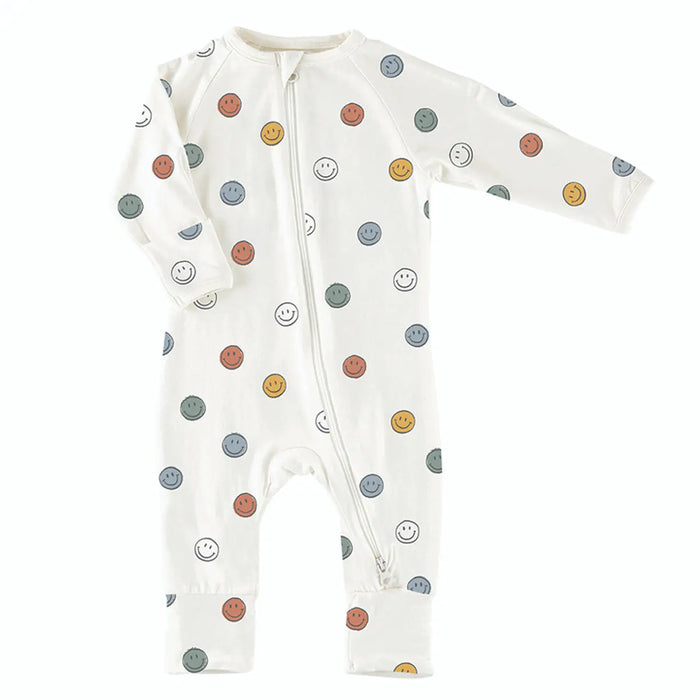 Cozy Romper Smiley Faces