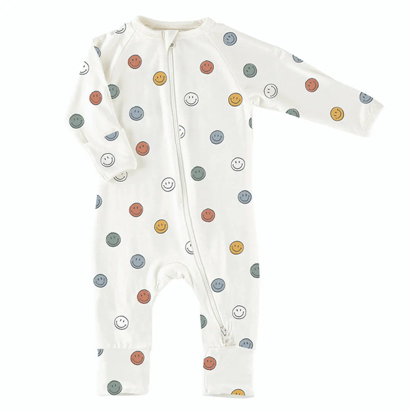 Cozy Romper Smiley Faces