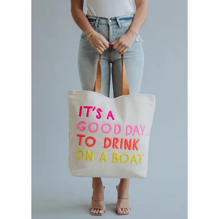 Drink on A Boat Tote