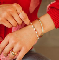 Stainless Steel Crystal Bangle