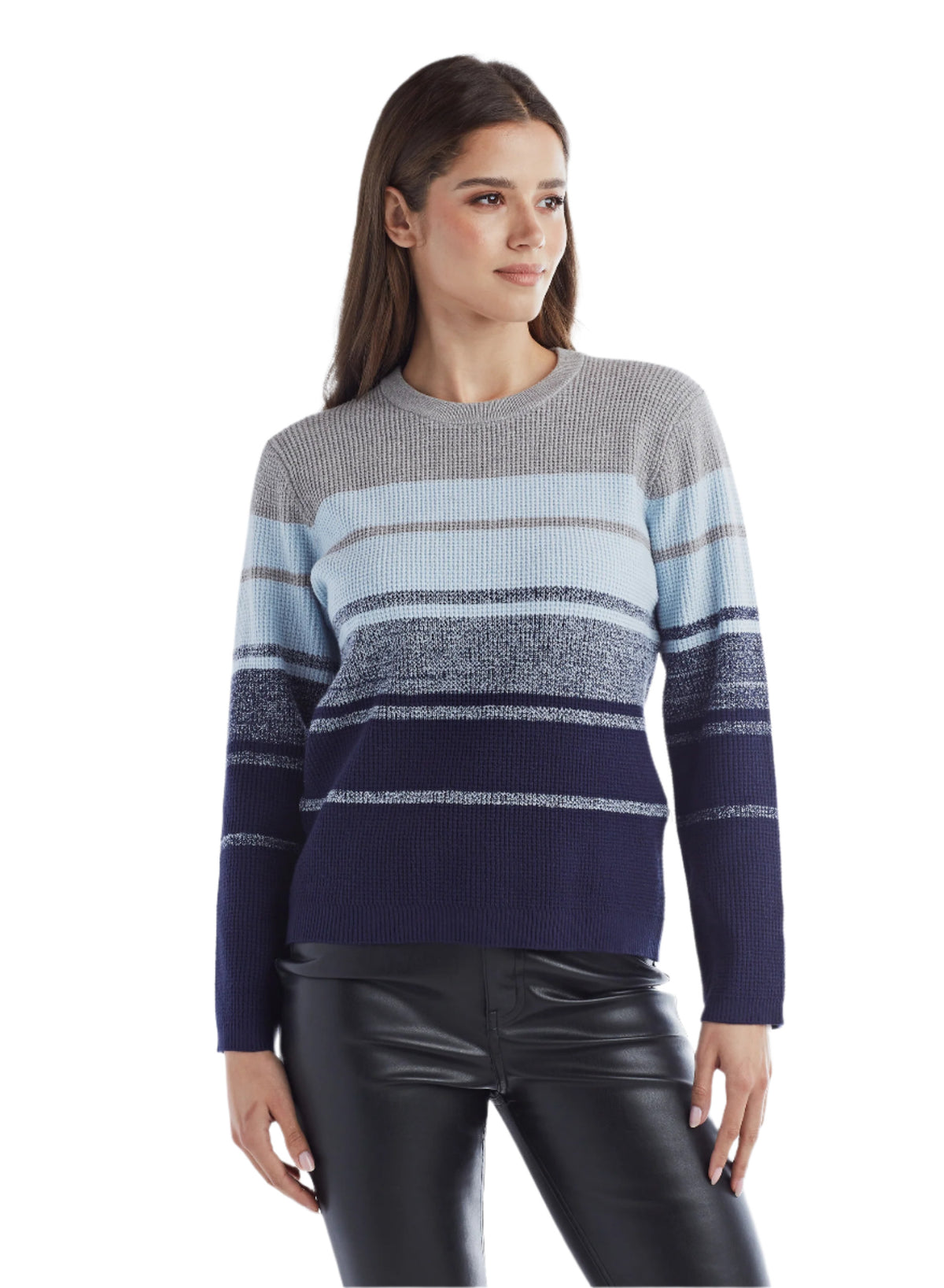 Blue Stripe Crew Neck