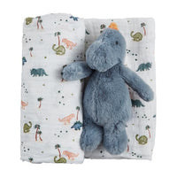 Dino Swaddle and Rattle