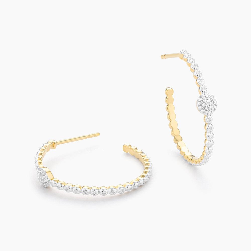 Disc Hoop Earrings