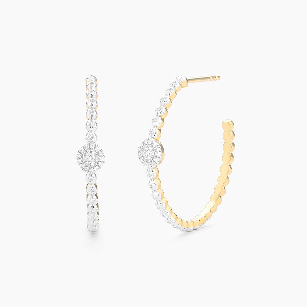 Disc Hoop Earrings