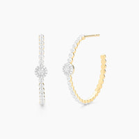 Disc Hoop Earrings