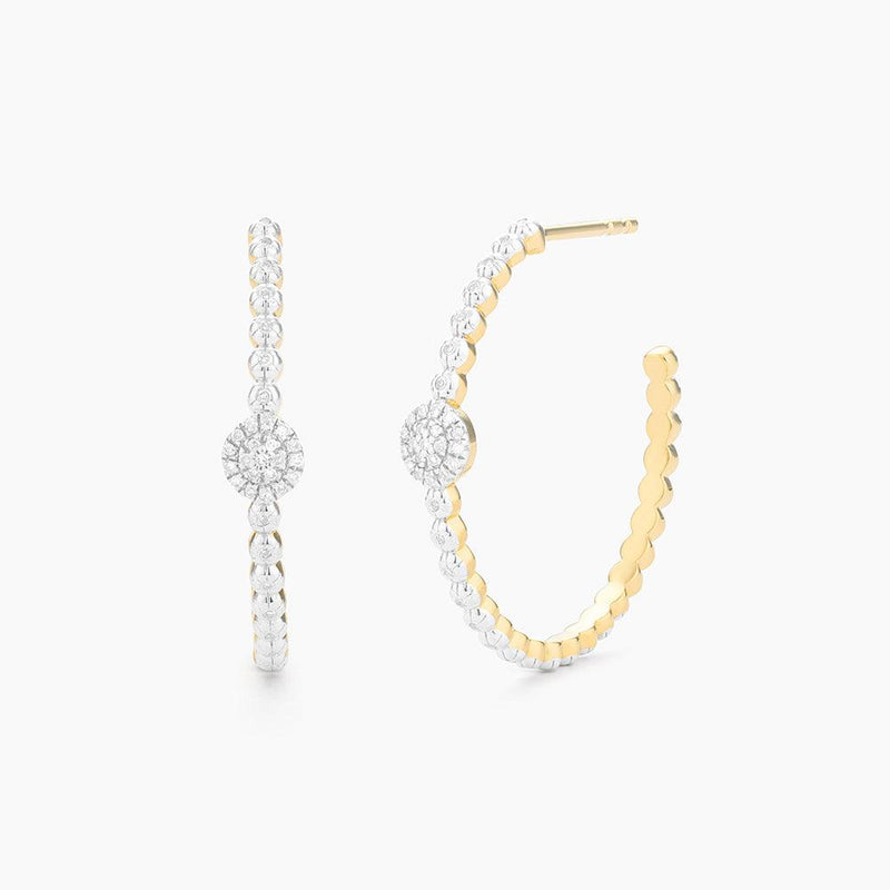 Disc Hoop Earrings