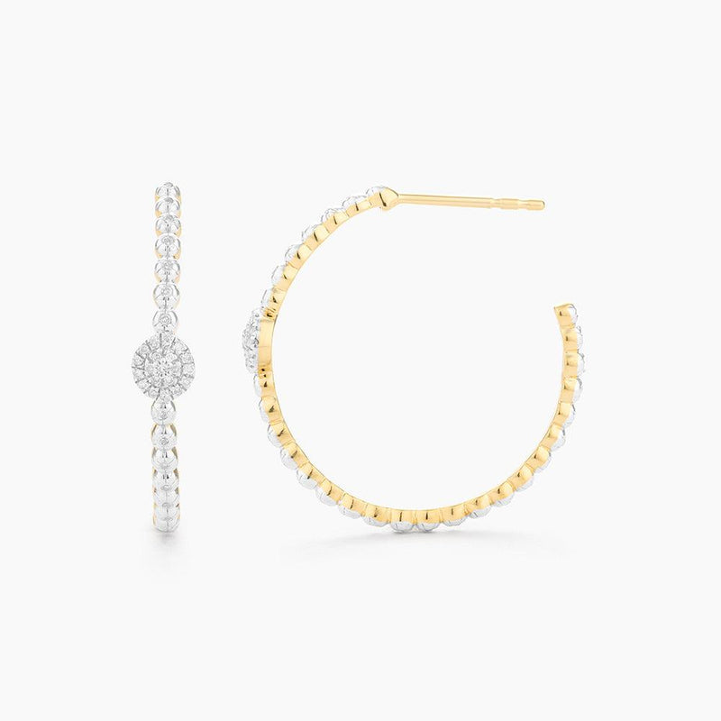 Disc Hoop Earrings